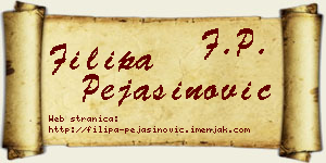 Filipa Pejašinović vizit kartica